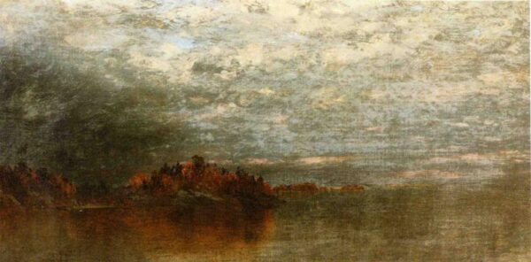 Twilight After a Storm by John Frederick Kensett, hand-painted oil painting reproduction