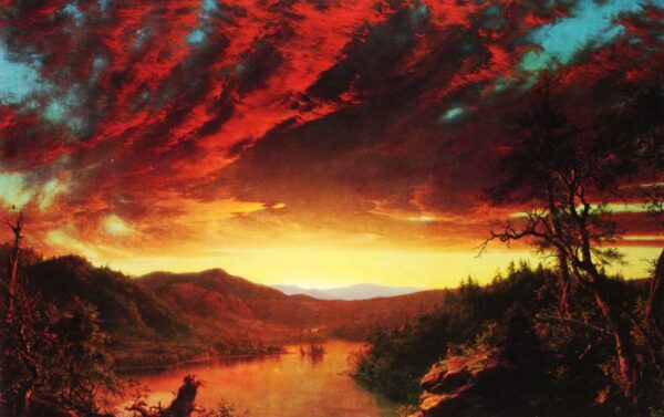 Twilight in the Wilderness by Frederic Edwin Church, hand-painted oil painting reproduction