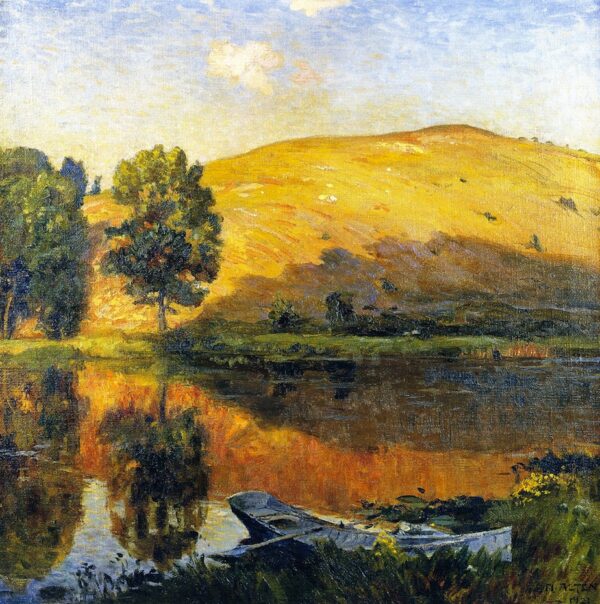 Twin Lakes by Mathias J Alten, hand-painted oil painting reproduction