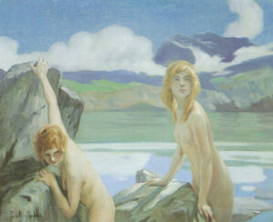 Two Bathers by Paul Émile Chabas, hand-painted oil painting reproduction