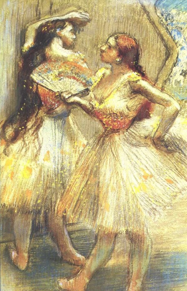Two Dancers by Edgar Degas, hand-painted oil painting reproduction