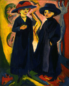 Two Women by Ernst Ludwig Kirchner, hand-painted oil painting reproduction
