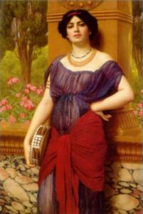 Tympanistria by John William Godward, hand-painted oil painting reproduction