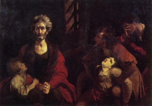 Ugolino and His Children by Joshua Reynolds, hand-painted oil reproduction