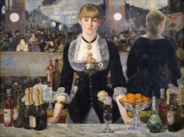 A Bar At The Folies Bergere by Édouard Manet, hand-painted oil painting reproduction