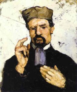 Uncle Dominique as a Lawyer by Paul Cézanne, hand-painted oil painting reproduction