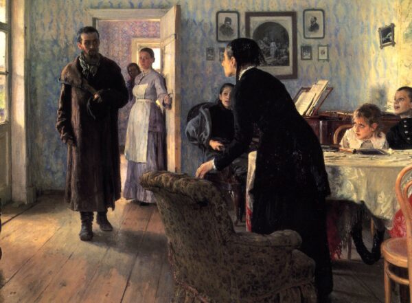 Unexpected Visitors by Ilya Repin, hand-painted oil painting reproduction