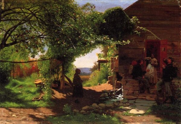 Union Soldiers Accepting a Drink by Eastman Johnson, hand-painted oil painting reproduction