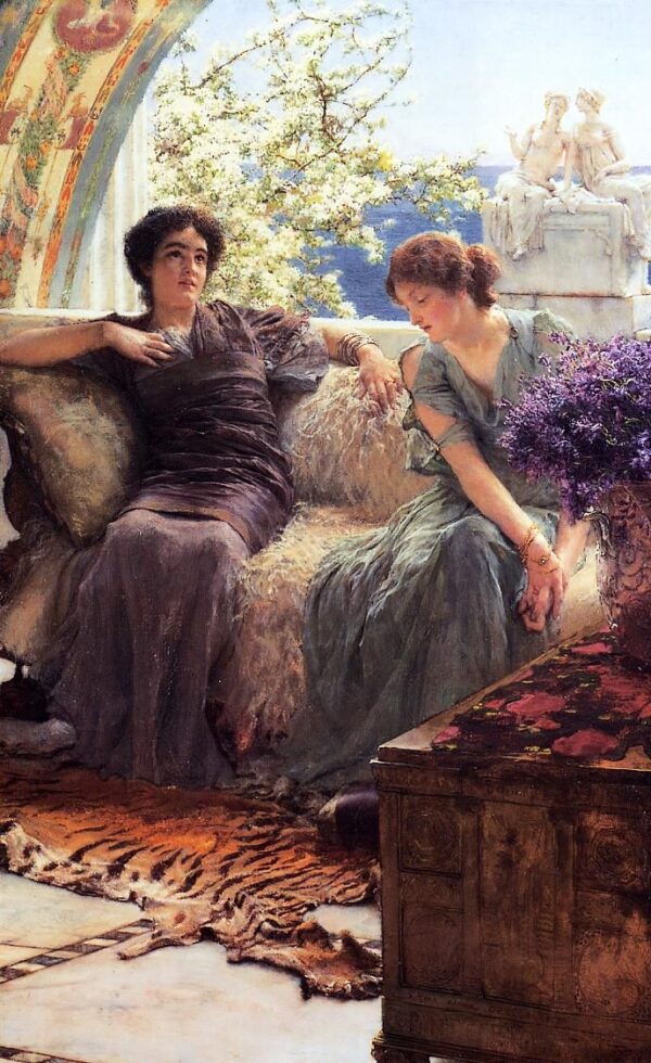 Unwelcome Confidence by Lawrence Alma-Tadema, hand-painted oil painting reproduction