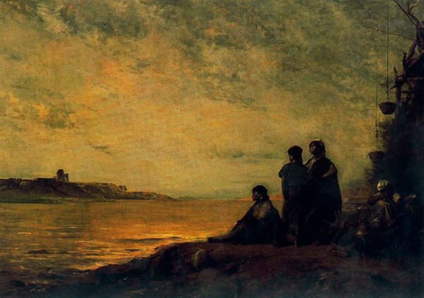 The Nile (Upper Egypt) by Fromentin, hand-painted oil painting reproduction