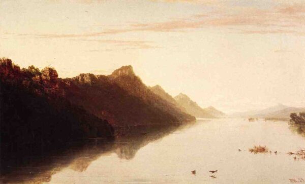 Upper Mississippi by John Frederick Kensett, hand-painted oil painting reproduction