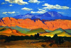 Utah Range by Franz Bischoff, hand-painted oil painting reproduction