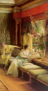 Vain Courtship by Lawrence Alma-Tadema, hand-painted oil painting reproduction