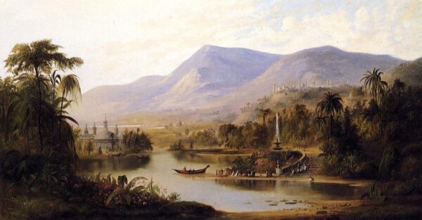 Vale of Kashmir by Robert Scott Duncanson, hand-painted oil painting reproduction
