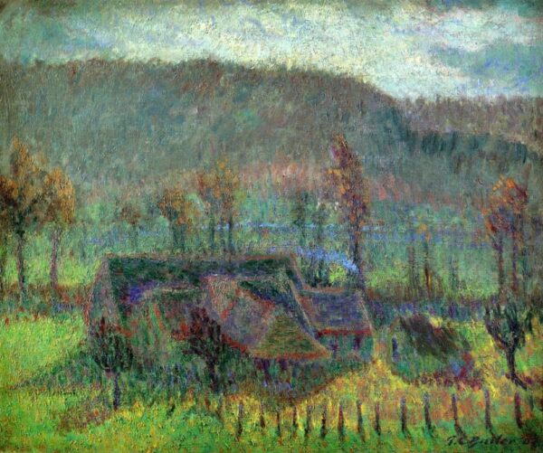 Valley Farm by Theodore Earl Butler, hand-painted oil painting reproduction