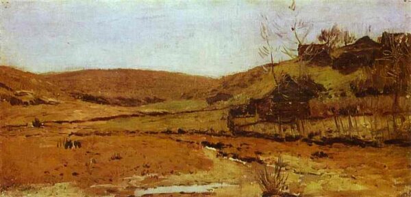Valley Of A River by Isaac Levitan, hand-painted oil painting reproduction