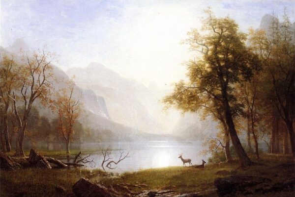 Valley in Kings Canyon by Albert Bierstadt, hand-painted oil painting reproduction