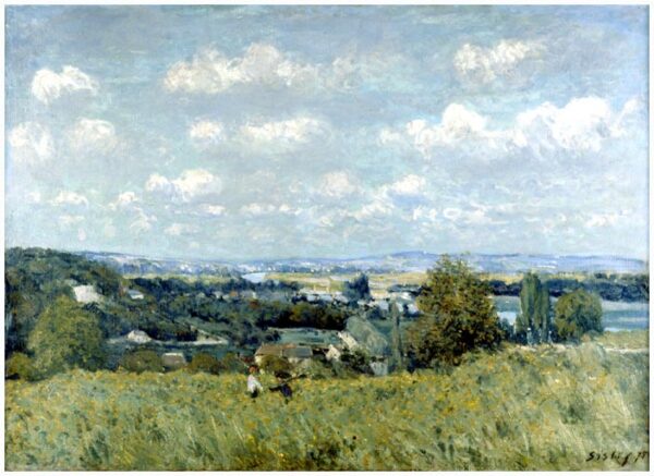 Valley of the Seine at Saint-Cloud by Alfred Sisley, hand-painted oil painting reproduction