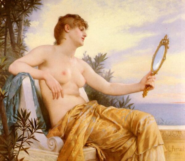 Vanity by Leon Bazile Perrault, hand-painted oil painting reproduction