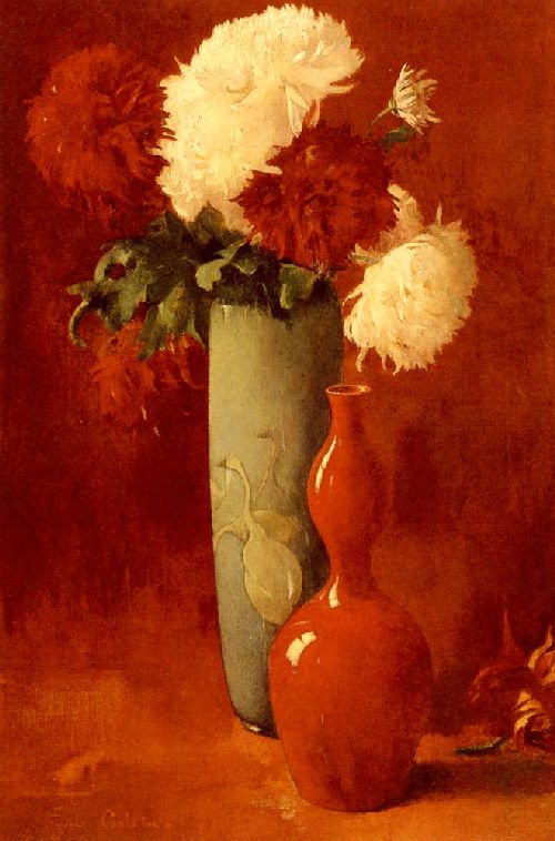 Vase and Flowers by Emil Carlsen, hand-painted oil reproduction