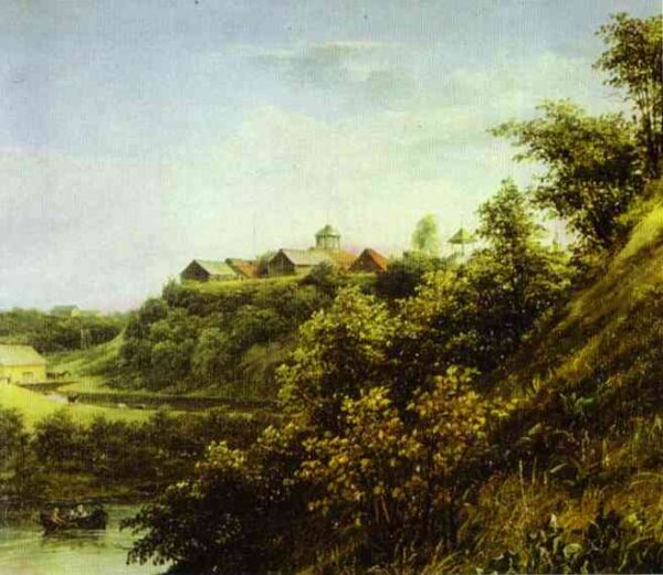 Vasilkovo by Mikhail Lebedev, hand-painted oil painting reproduction