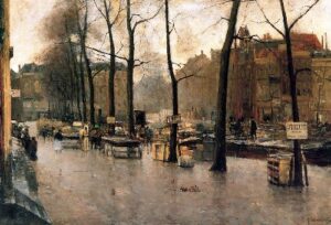 Veerkade Den Haag by Floris Arntzenius, hand-painted oil painting reproduction