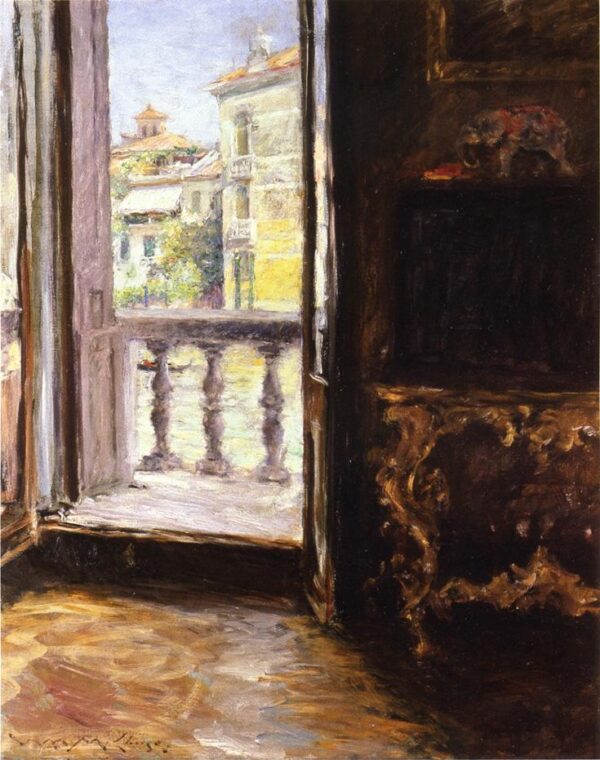 Venetian Balcony by William Merritt Chase, hand-painted oil painting reproduction