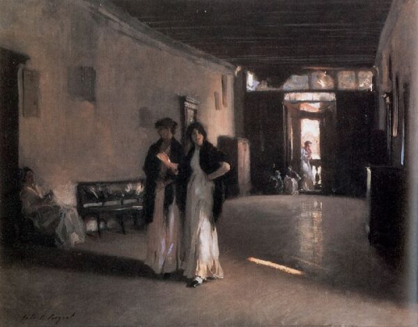 Venetian Interior by John Singer Sargent, hand-painted oil painting reproduction