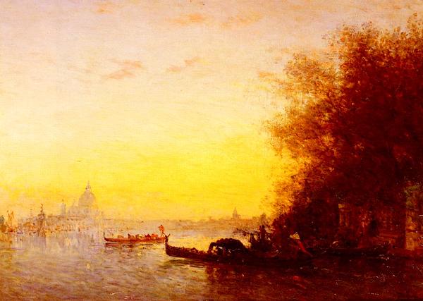 Venetian Scene by Félix Ziem, hand-painted oil reproduction