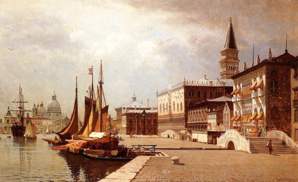 Venice at Midday by John Joseph Enneking, hand-painted oil painting reproduction