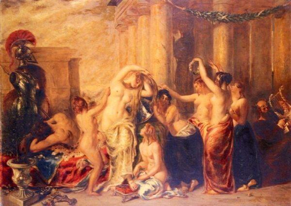 Venus And Her Satellites by William Etty, hand-painted oil painting reproduction