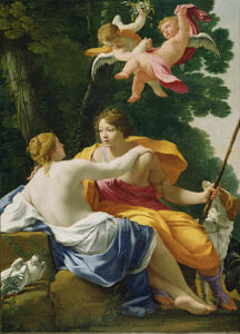 Venus and Adonis by Simon Vouet, hand-painted oil painting reproduction