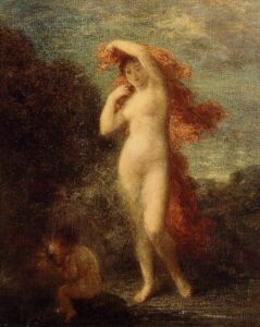 Venus and Cupid by Henri Fantin-Latour, hand-painted oil painting reproduction