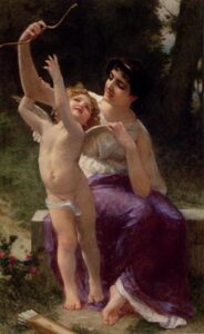 Venus and Cupid by Guillaume Seignac, hand-painted oil painting reproduction