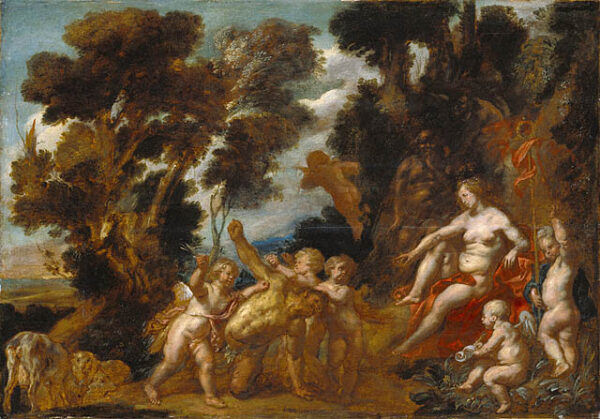 Venus and Eros by Jacob Jordaens, hand-painted oil painting reproduction