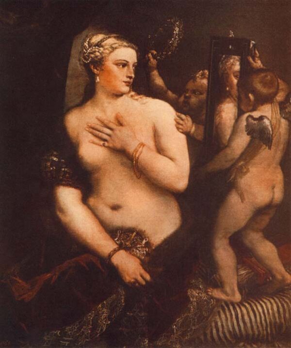 Venus at her Toilet by Titian, hand-painted oil painting reproduction