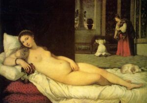 Venus of Urbino by Titian, hand-painted oil painting reproduction