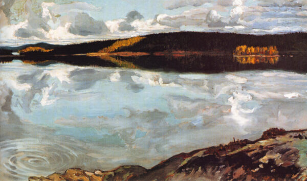 View Over Lake Ruovesi by Akseli Gallen-Kallela, hand-painted oil painting reproduction