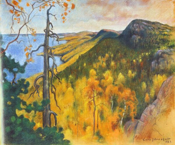 View from Koli by Eero Järnefelt, hand-painted oil painting reproduction