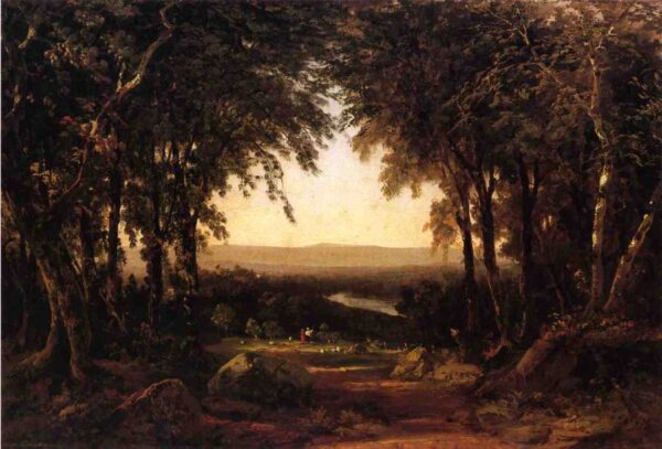 View from Richmond Hill by John Frederick Kensett, hand-painted oil reproduction