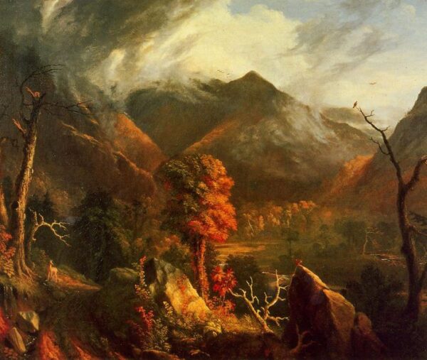 View in the White Mountains by Thomas Cole, hand-painted oil painting reproduction