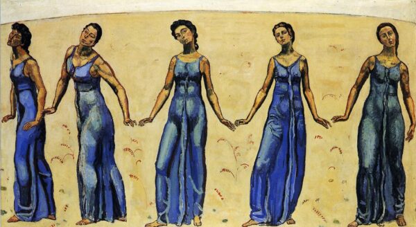 View into Infinity by Ferdinand Hodler, hand-painted oil painting reproduction