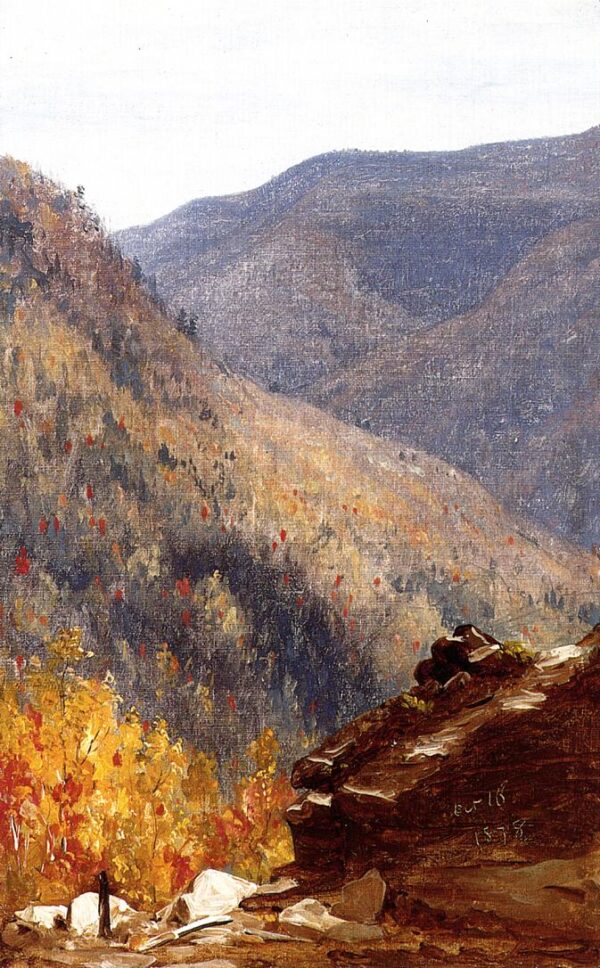 View near Kauterskill Clove by Sanford Robinson Gifford, hand-painted oil painting reproduction