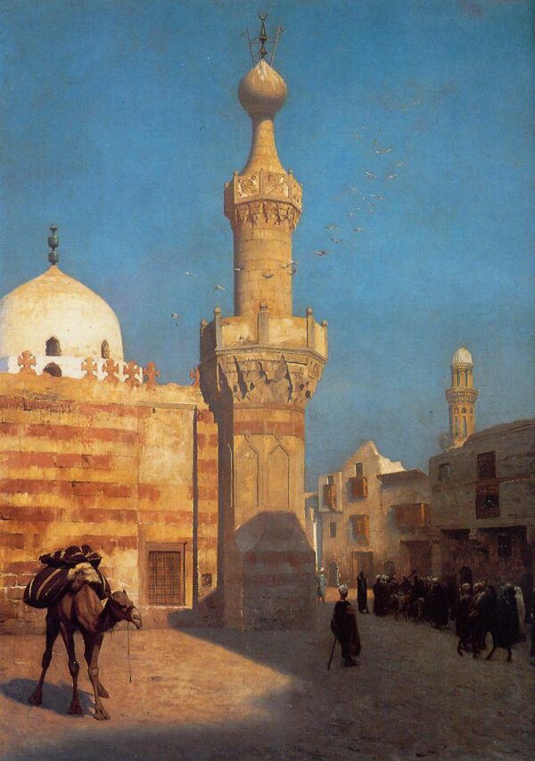 View of Cairo by Jean-Léon Gérôme, hand-painted oil painting reproduction