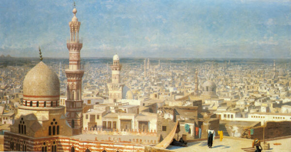 View of Cairo II by Jean-Léon Gérôme, hand-painted oil painting reproduction