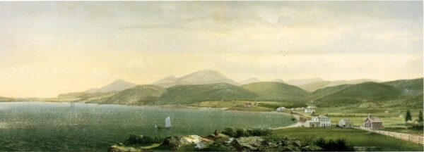 View of Camden Hills Maine by Harrison Bird Brown, hand-painted oil painting reproduction
