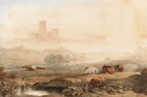 View of Durham by John Glover, hand-painted oil painting reproduction