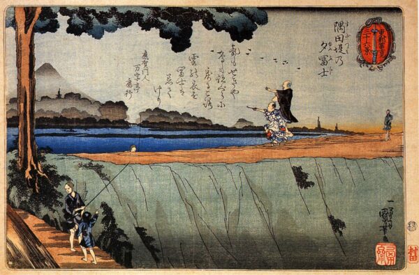View of Mt. Fuji II by Utagawa Kuniyoshi, hand-painted oil reproduction