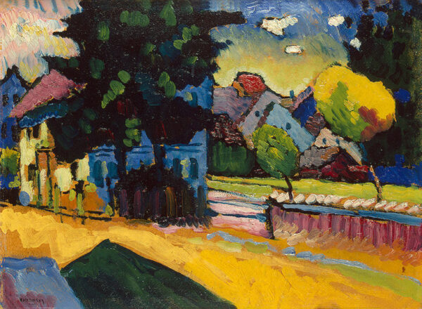 View of Murnau by Wassily Kandinsky, hand-painted oil painting reproduction