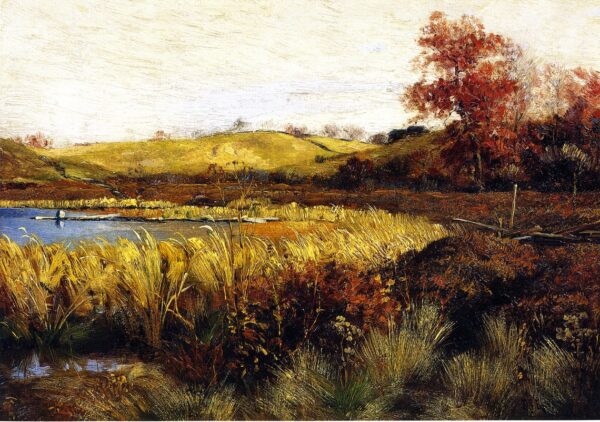 View of North Park by Mathias J Alten, hand-painted oil painting reproduction